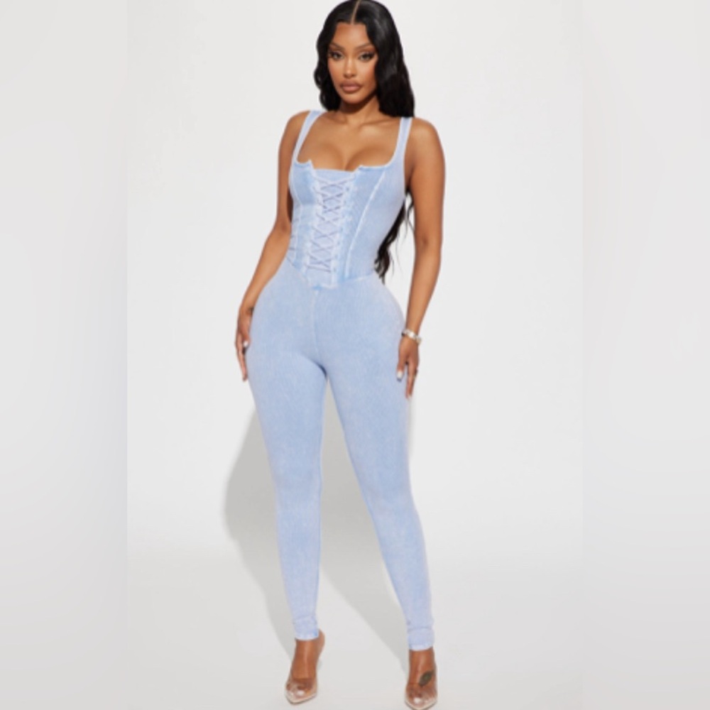Fashion Nova Ribbed Jumpsuit